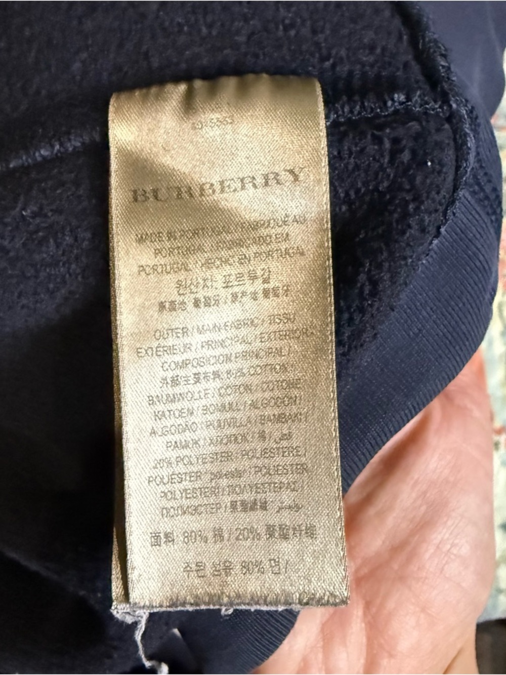 Burberry Dark Navy Crewneck Sweatshirt - Picture 14 of 15